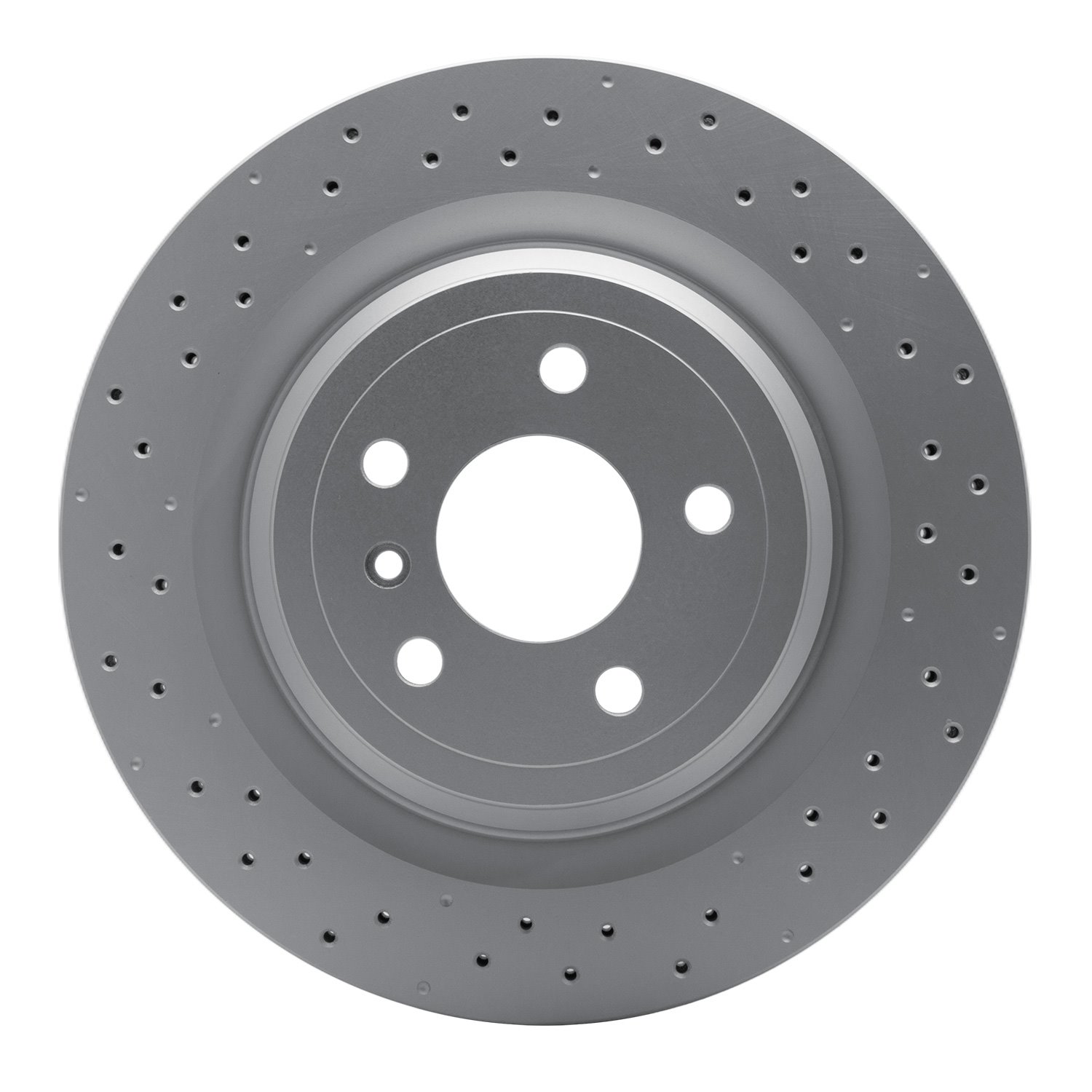 Hi-Carbon Alloy Geomet-Coated Drilled Rotor, 2012-2015 Mercedes-Benz, Position: Rear