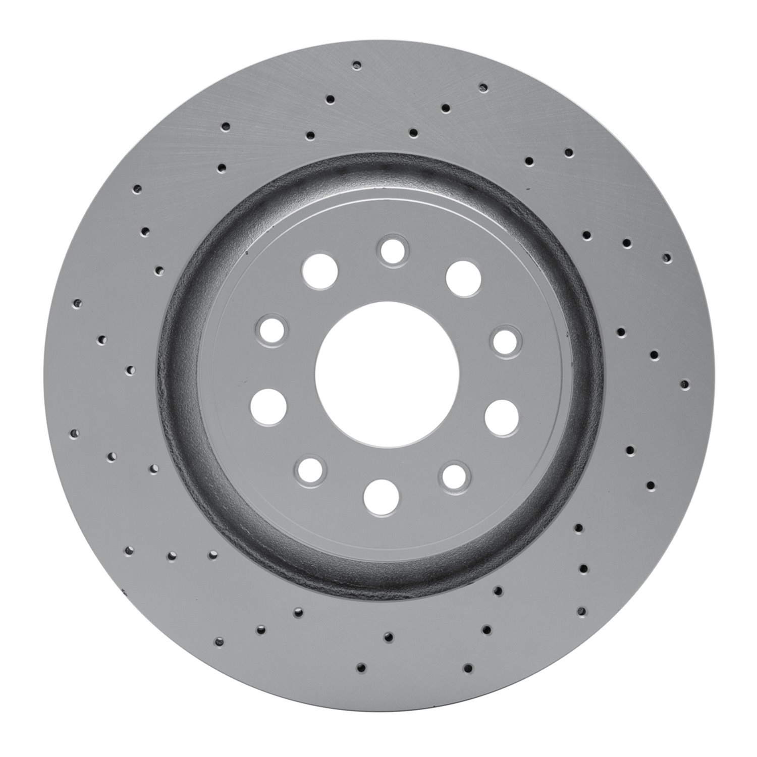 Hi-Carbon Alloy Geomet-Coated Drilled Rotor, 2017-2020 Maserati, Position: Rear