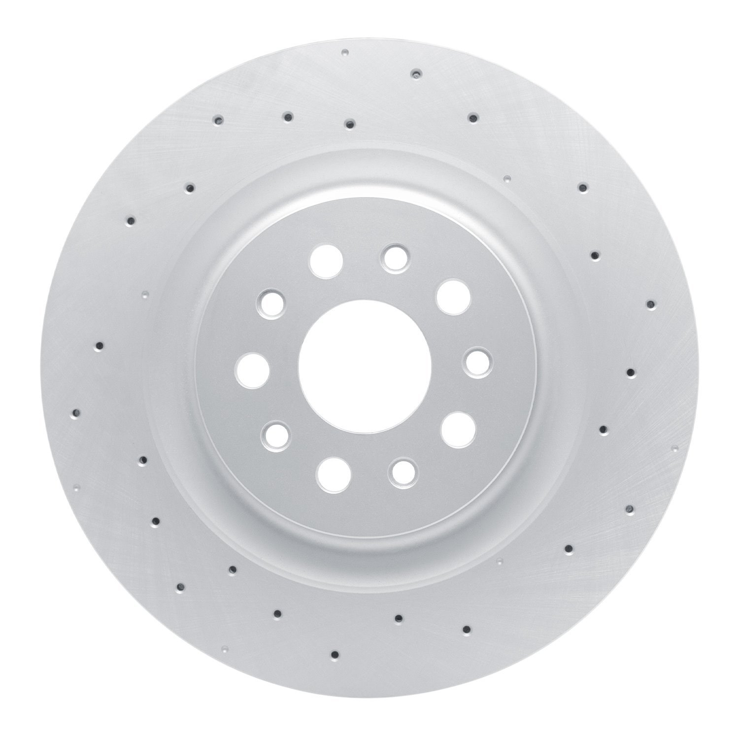 Hi-Carbon Alloy Geomet-Coated Drilled Rotor, 2014-2020 Maserati, Position: Rear