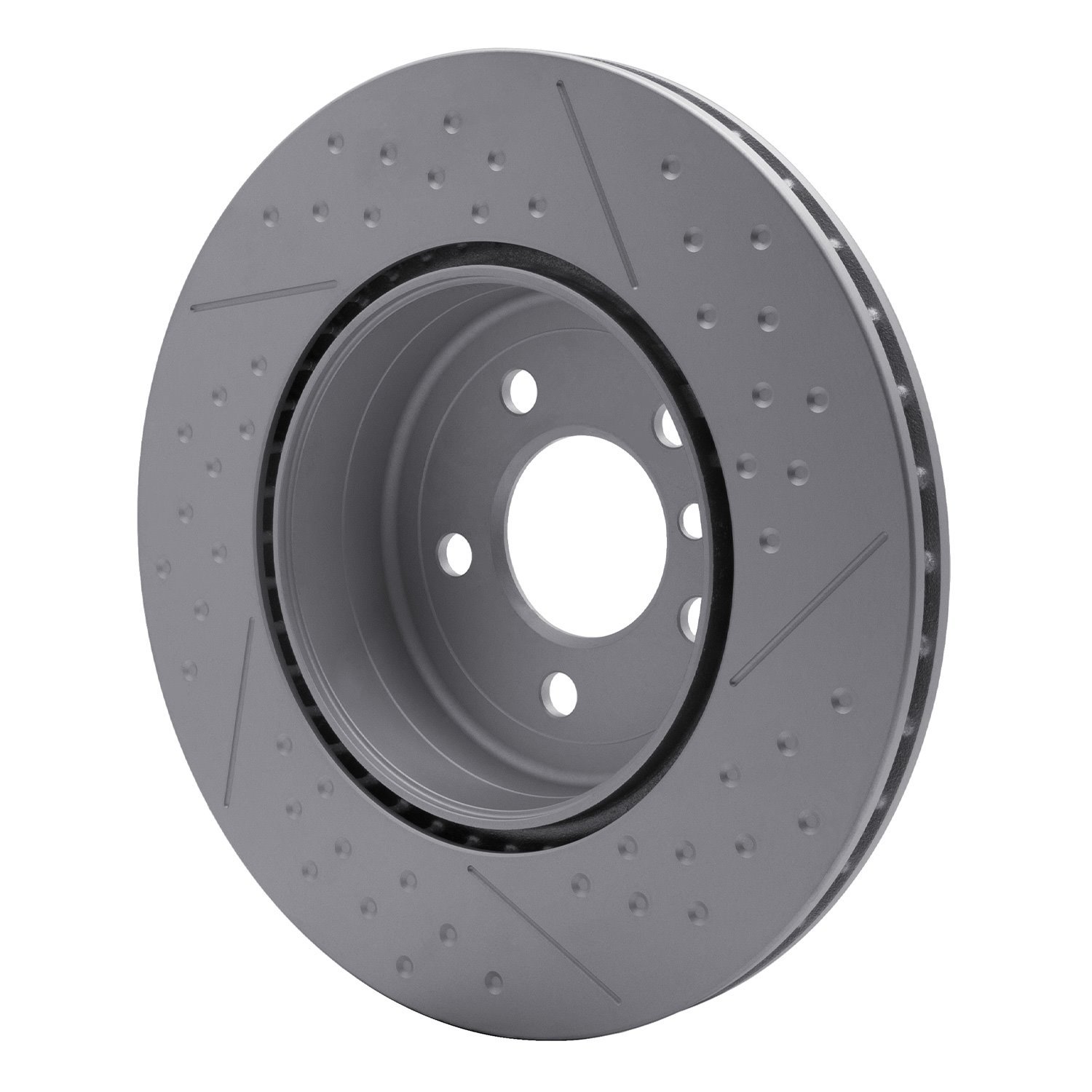 GeoSpec-Coated Dimpled & Slotted Rotor, 2013-2021 BMW, Position: Rear
