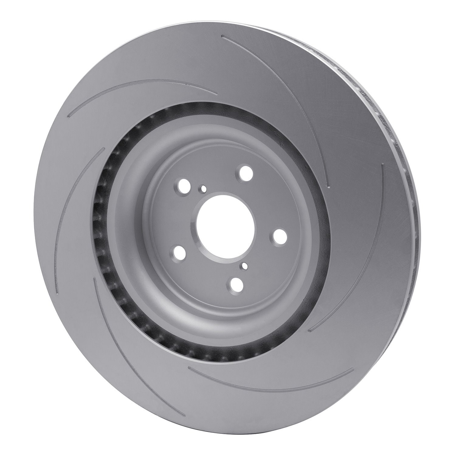 GeoSpec-Coated Slotted Rotor, Fits Select Lexus/Toyota/Scion, Position: Front Left