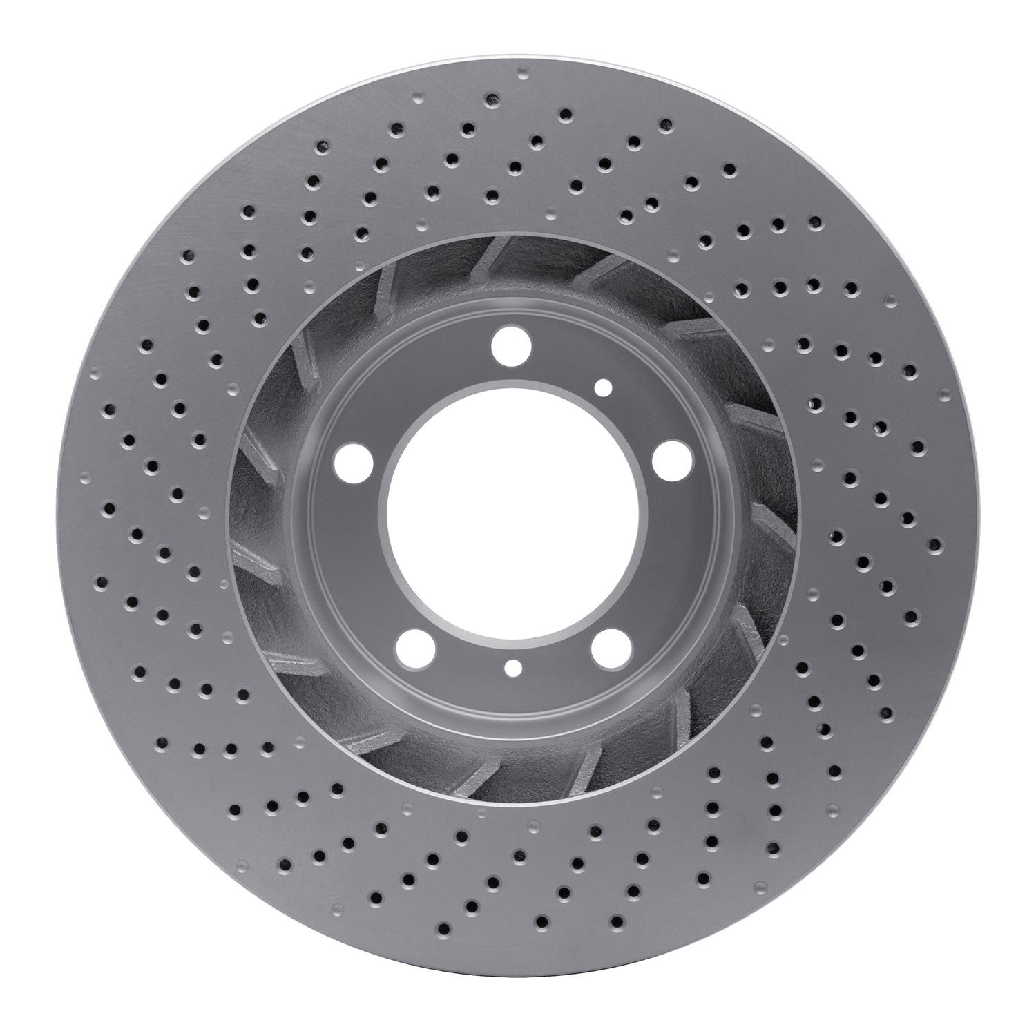 GeoSpec-Coated Drilled Rotor, 2009-2021 Audi/Porsche/Volkswagen, Position: Right Front