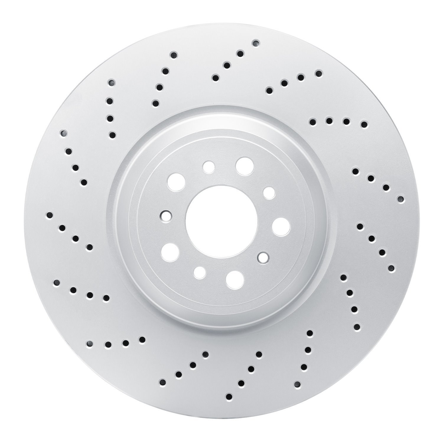 GeoSpec-Coated Drilled Rotor, Fits Select BMW, Position: Left Front