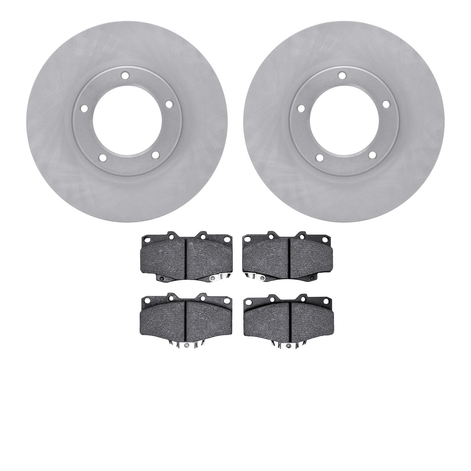E-Line Blank Brake Rotor Set w/Performance Off-Road/Tow Pads, 2004-2008 Lexus/Toyota/Scion, Position: Front