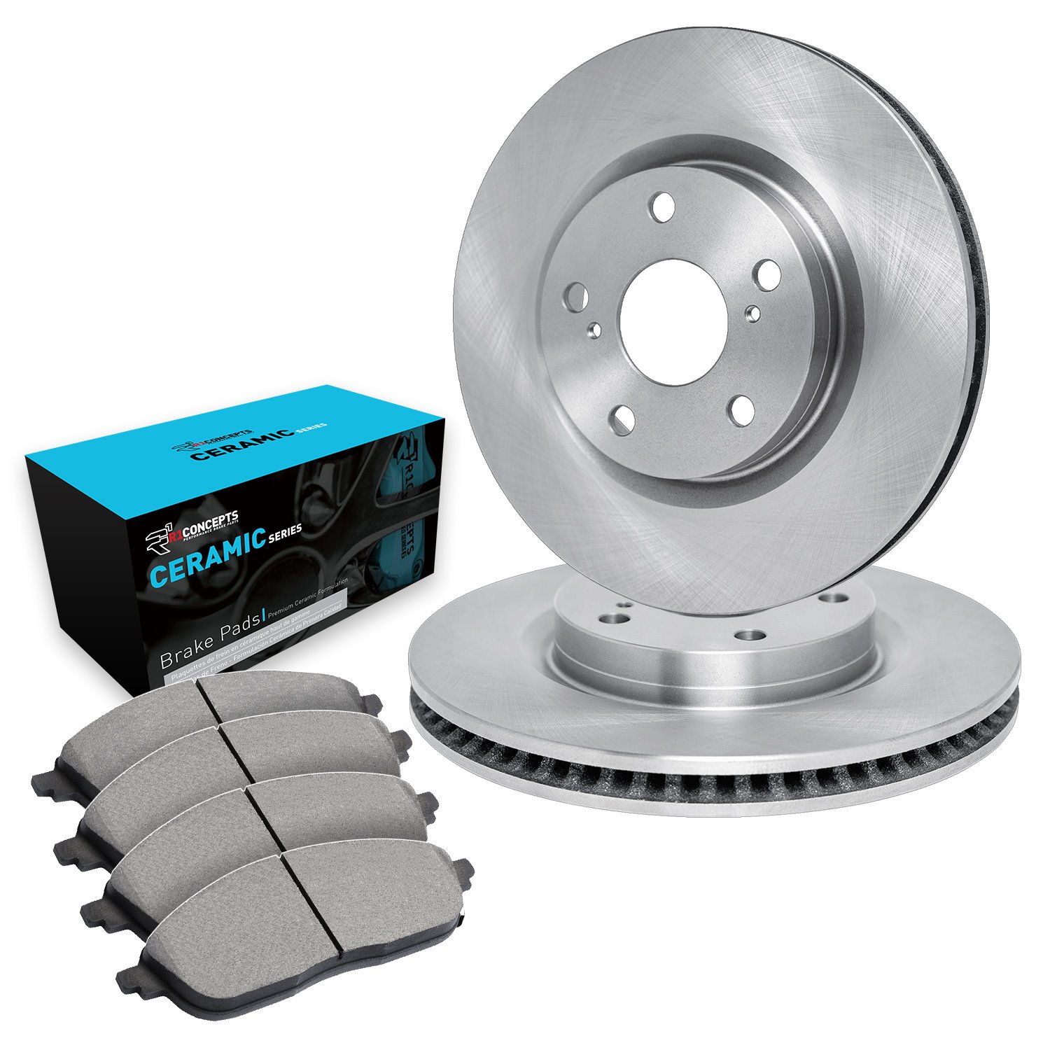 E-Line Brake Rotor w/Ceramic Pads, 2006-2009 Mercedes-Benz, Position: Front