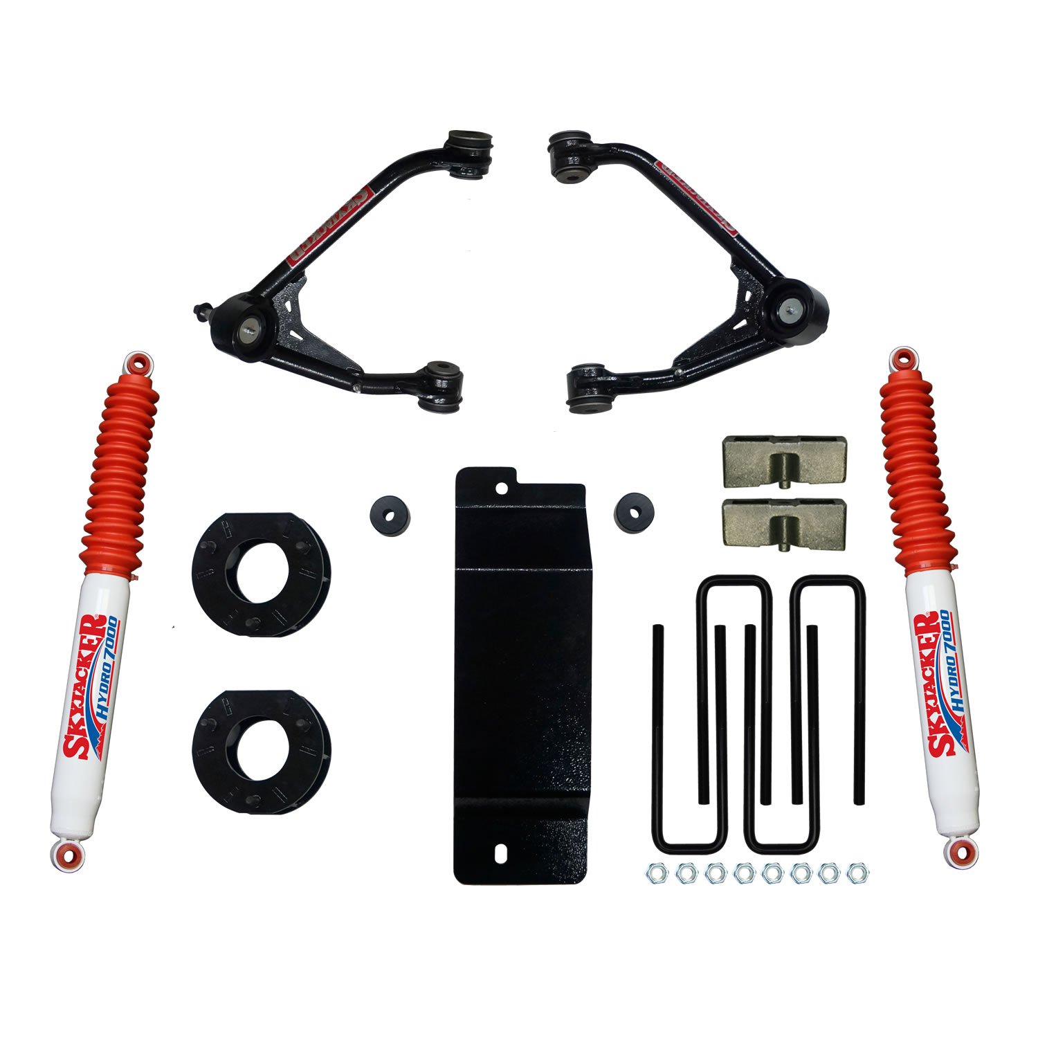 3.000-3.500 In. Upper Control Arm Lift Kit with B8500 Shocks for 2011-2019 GM HD Trucks