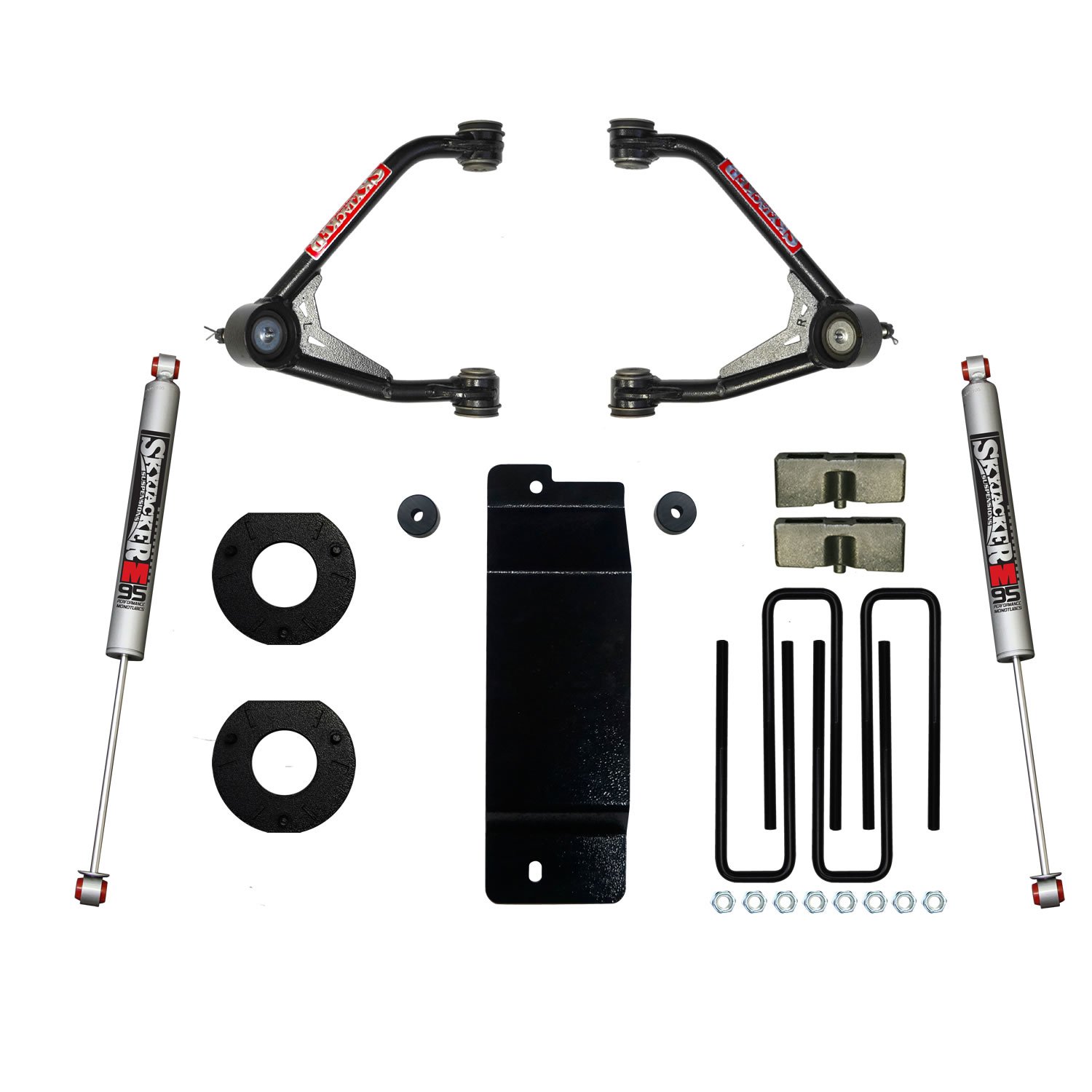 3.500-4.000 In. Upper Control Arm Lift Kit with M9500 Rear Shocks