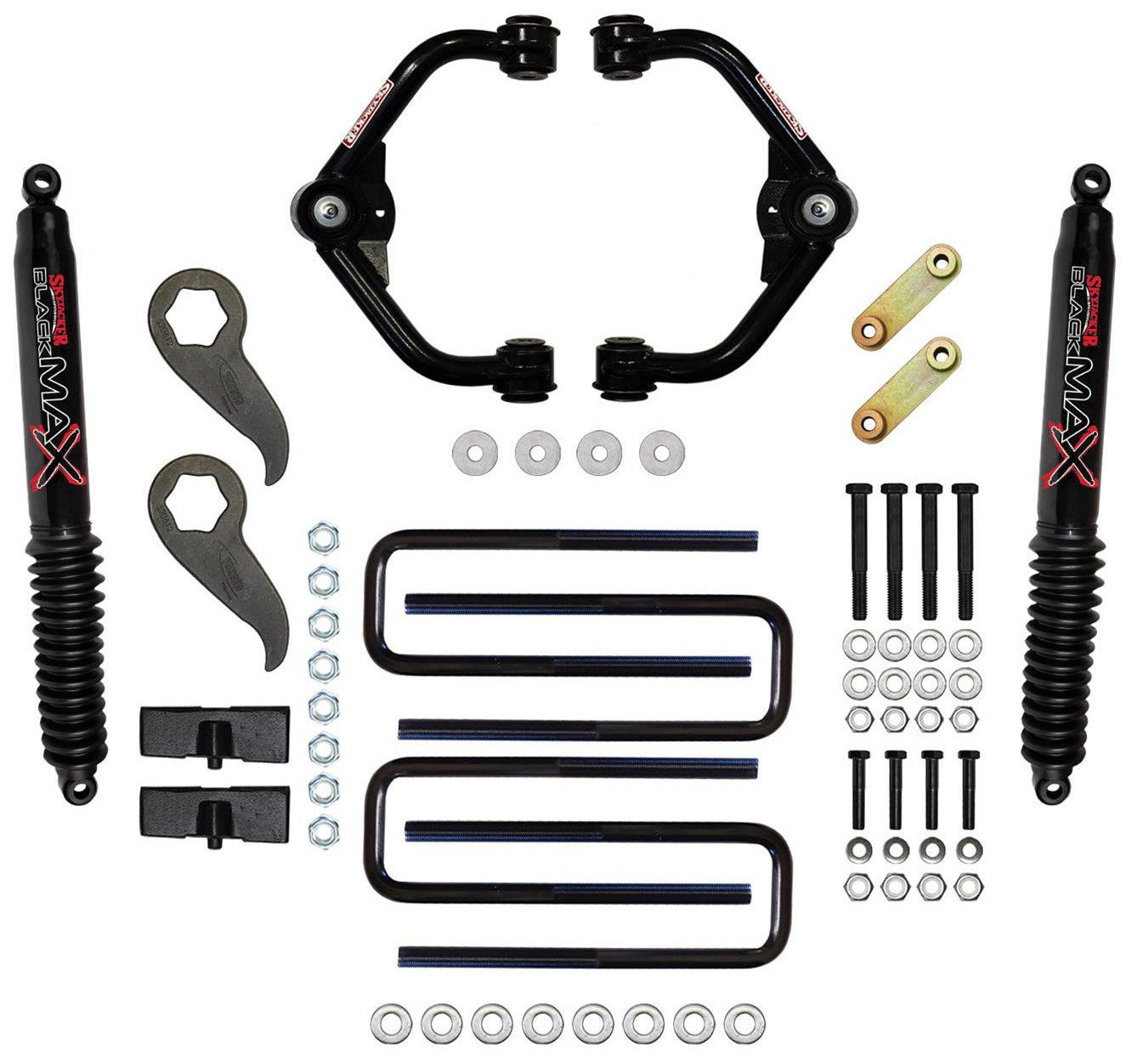 3.0-3.5 in. Suspension Lift Kit for Select GM Trucks with Black MAX Shocks