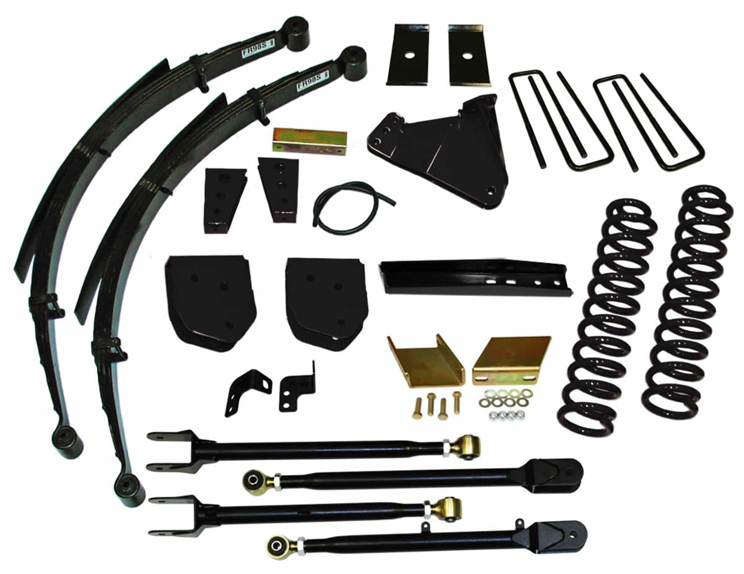 Class 2; Suspension Lift Kit; 8.5 in. Lift System; Incl. FrClSp/SwyBrLwrBkt;TkBrRelBkt;Upr/LwrRdArm;