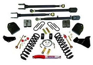 Suspension Lift Kit 4 in. Lift Front Coil Springs Component Box PN[F5451] 4-Link Conversion