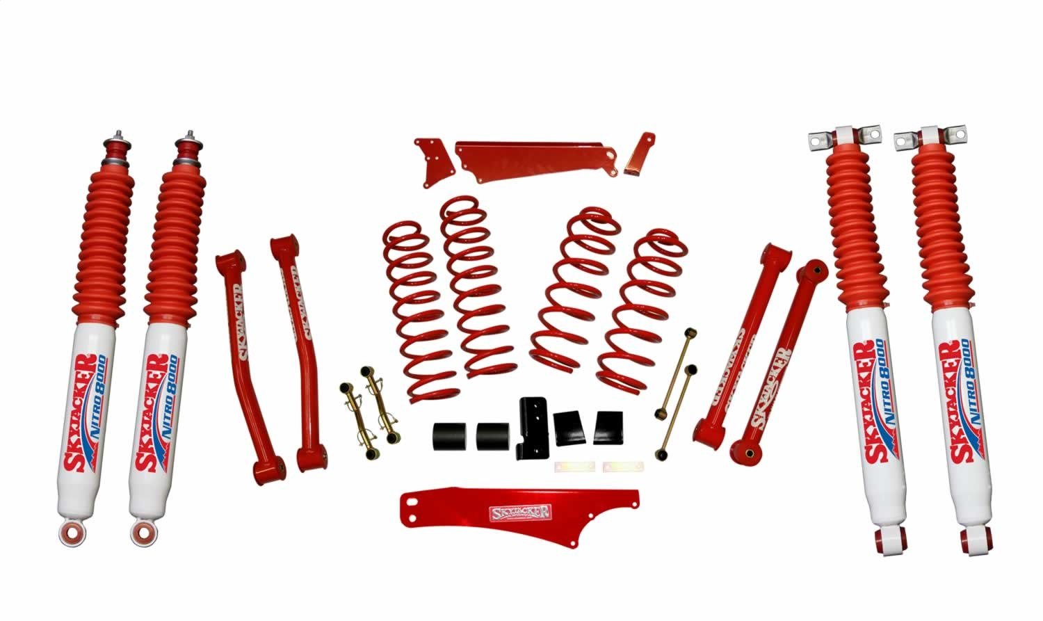 JK401KCR-N Front and Rear Suspension Lift Kit, Lift Amount: 4-5 in. Front/4-5 in. Rear