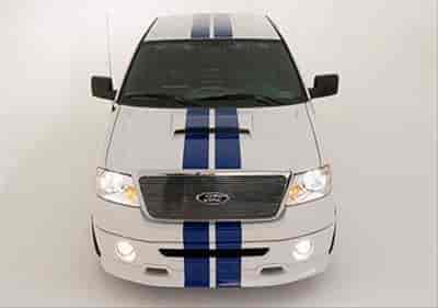 Stripe Kit Matte Black Top Level Supercrew w/ ROUSH Hood Scoop