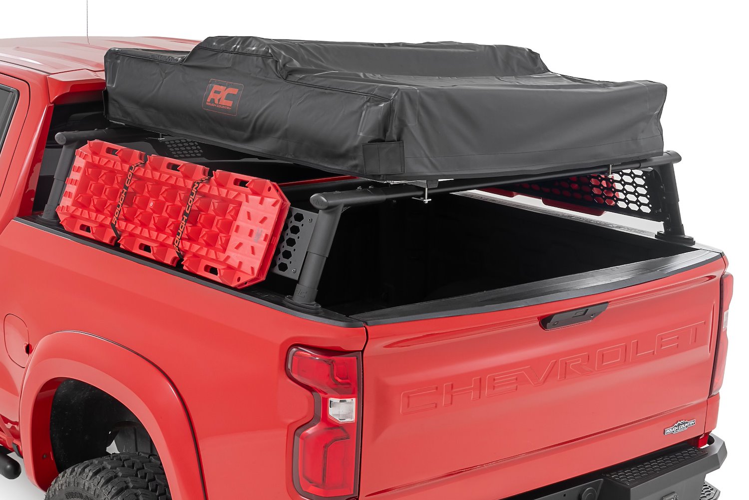 10204 Bed Rack, Half Rack, Aluminum, Chevy Silverado 1500 2WD/4WD