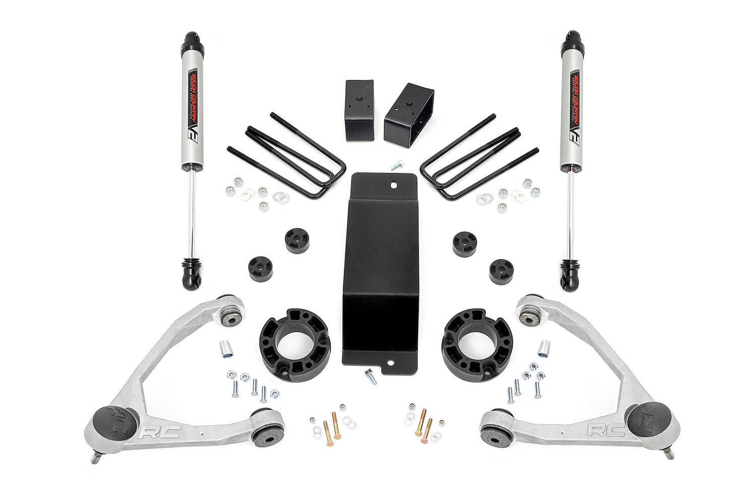 19470 3.5in GM Susp Lift Kit w/Forged Upper Cntrl Arms & V2 Shocks (07-16 1500 PU 4WD)