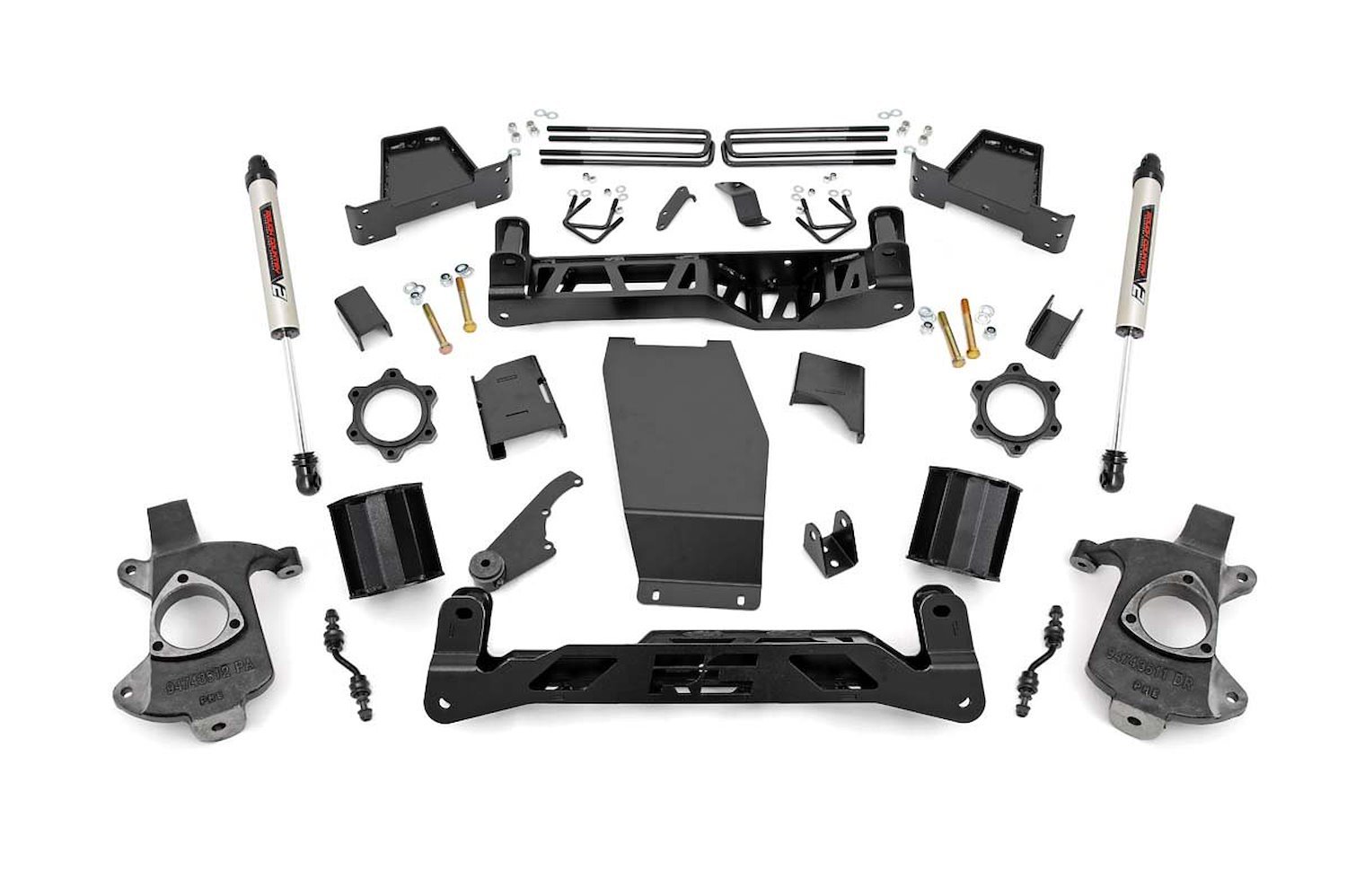 22675 6in GM Suspension Lift Kit w/V2 Monotube (14-17 1500 PU 4WD, Cast Steel)