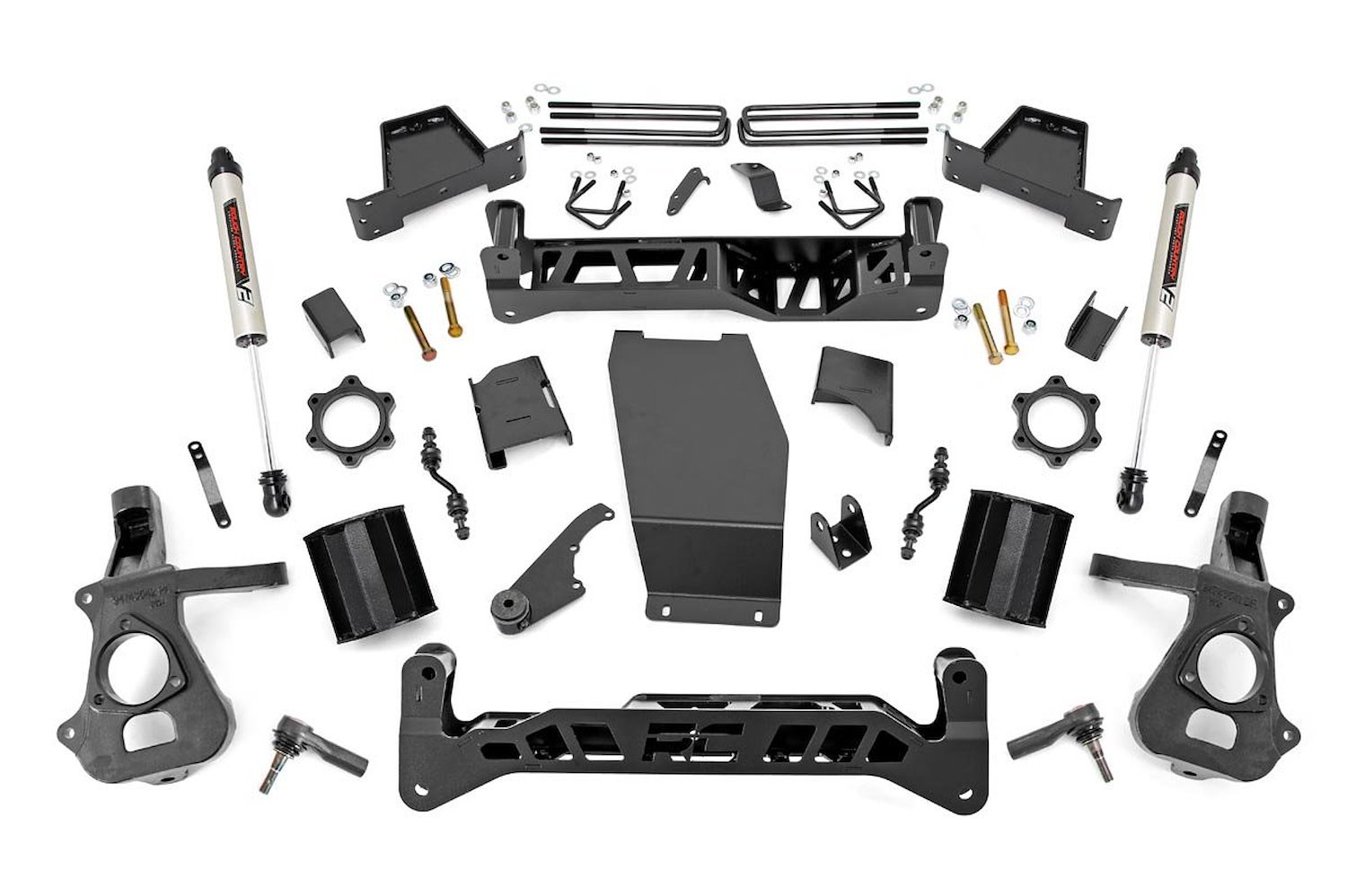 22870 7in GM Suspension Lift Kit w/ V2 Shocks (14-18 1500 PU 4WD, Cast Steel)