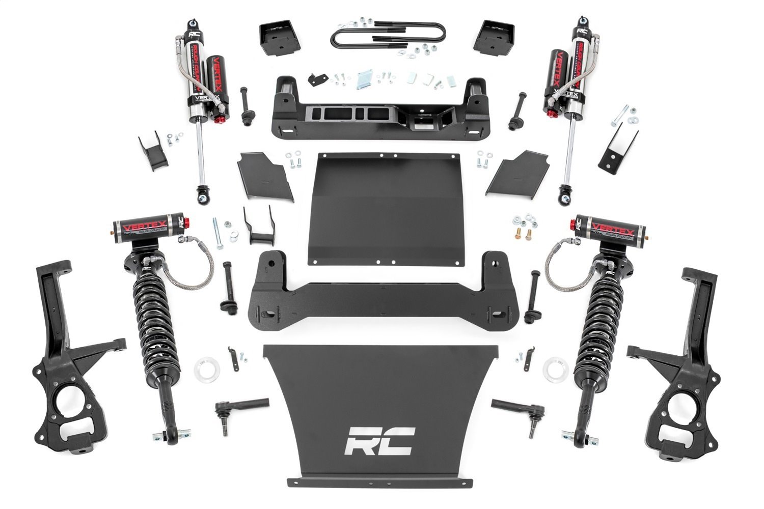 26650 Suspension Lift Kit w/Shocks; 6 in. Lift; Incl. Lifted Knucles; Front/Rear Crossmembers; Upper Strut Spacers; Mono-Leaf Sp