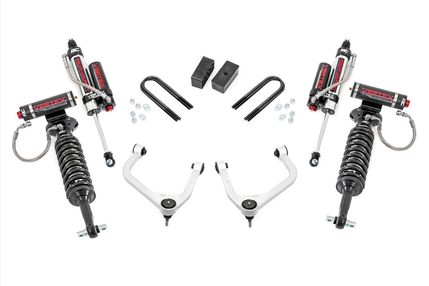 28850 Suspension Lift Kit w/Shocks; 3.5 in. Lift; Incl. Strut Spacers; Forged Aluminum Upper Control Arms; Upper POM Ball Joints