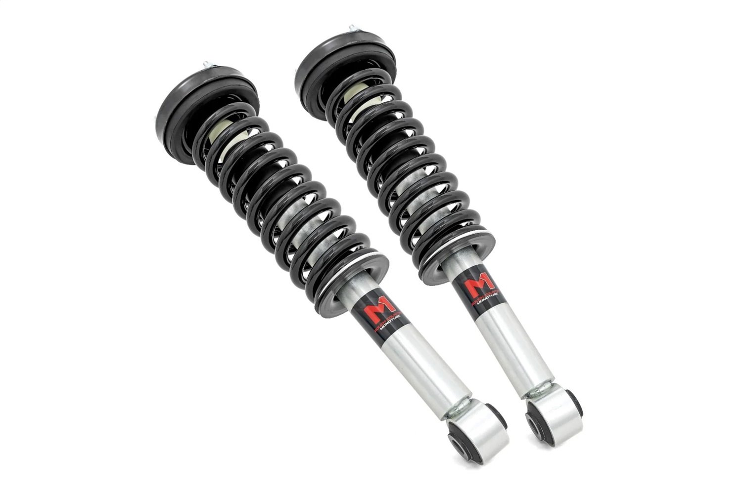 502070 Lifted M1 Struts; 2 in Lift; Front; Adjustable Leveling; 23.85 in. Extended Length; 19.37 in. Collapsed Length; Pair;