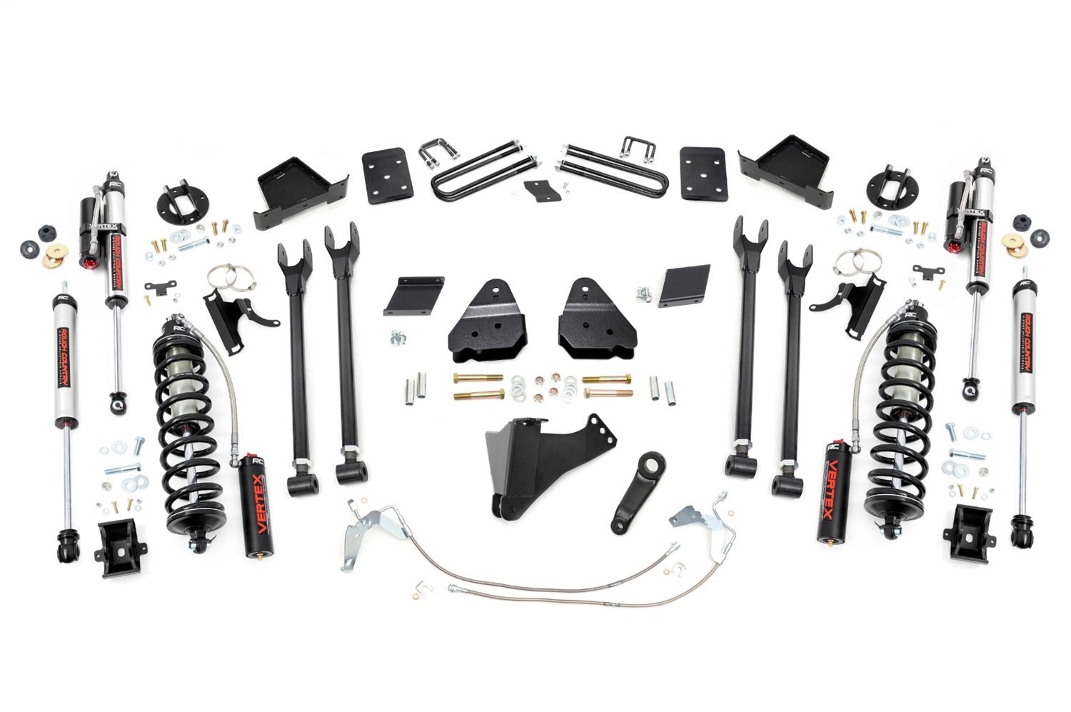 53259 6 in. Lift Kit , 4-Link , No OVLD , C/O Vertex, Ford Super Duty (11-14)