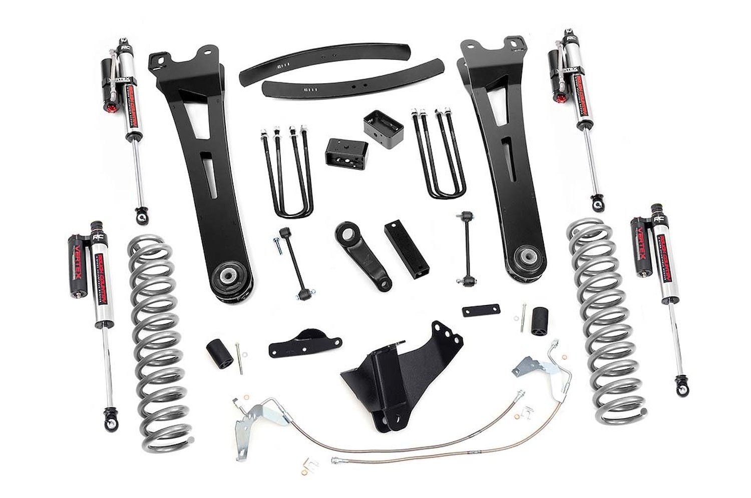 53950 6in Ford Suspension Lift Kit, Radius Arms w/ Vertex Shocks (08-10 F-250/350 4WD)