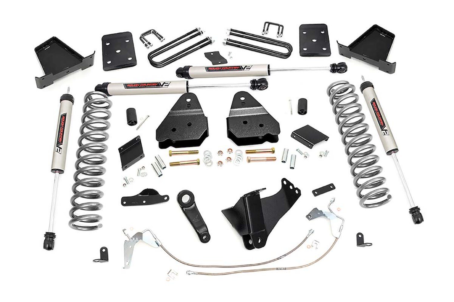 55170 6in Ford Suspension Lift Kit w/V2 Shocks (15-16 F-250 4WD)