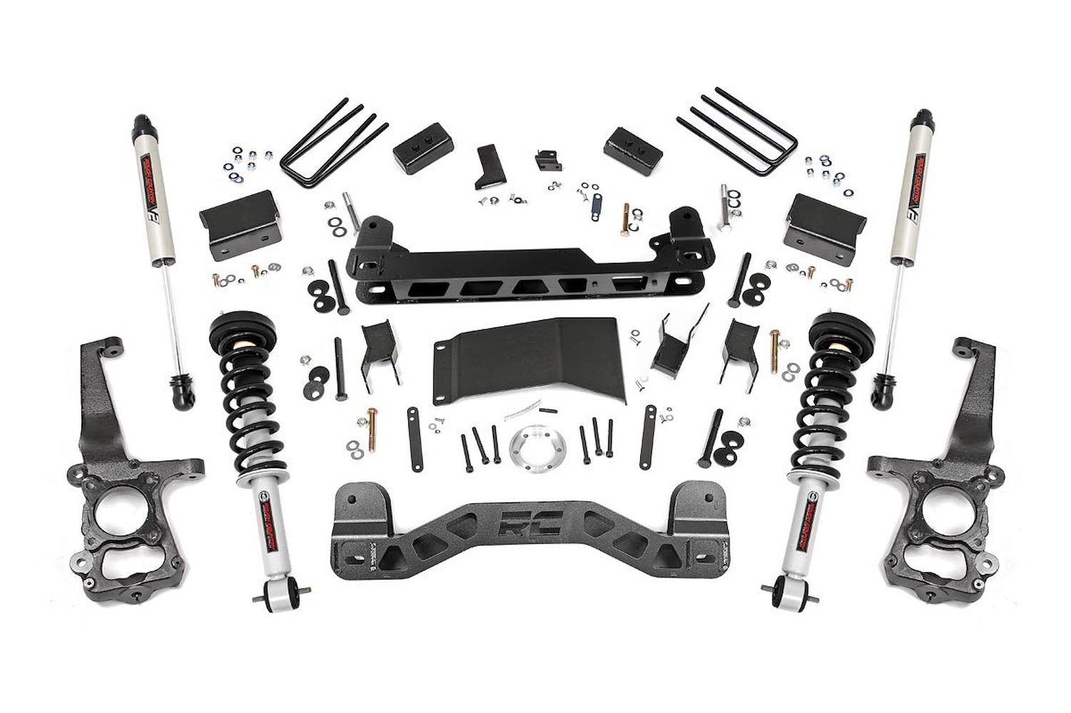 55571 4in Ford Suspension Lift Kit, Lifted Struts 7 V2 (15-20 F-150 4WD)