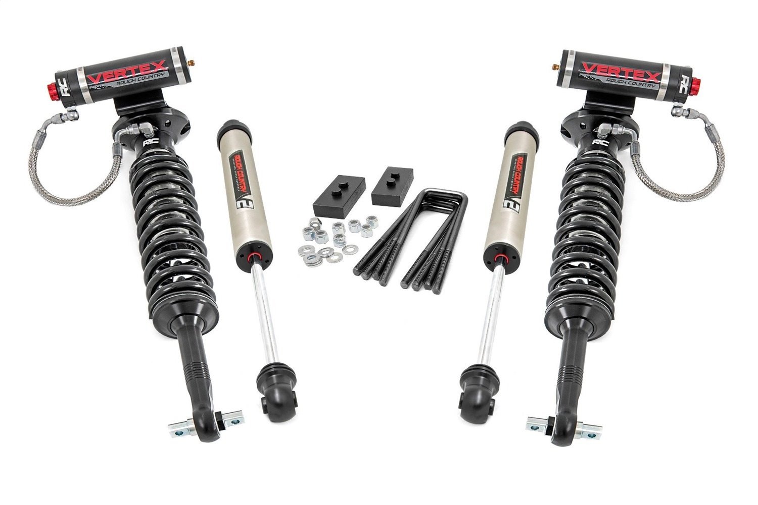 58657 2in Ford Leveling Lift Kit w/Vertex and V2 Shocks (2021 F-150)