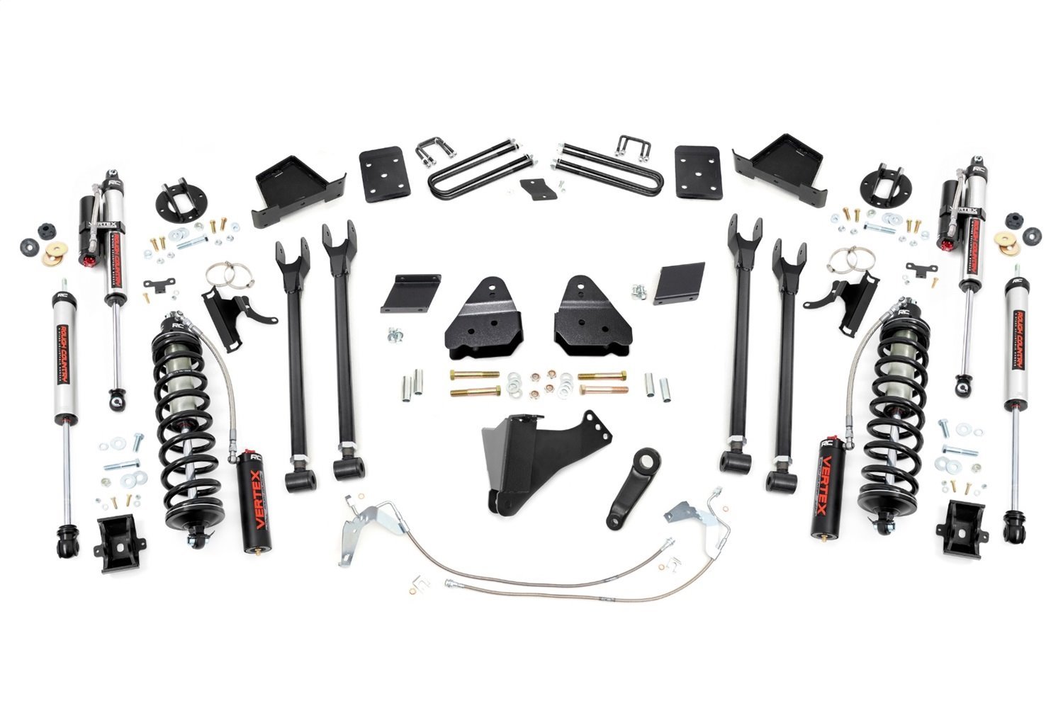 58959 6 in. Lift Kit , 4 Link , OVLD , C/O Vertex, Ford Super Duty (15-16)