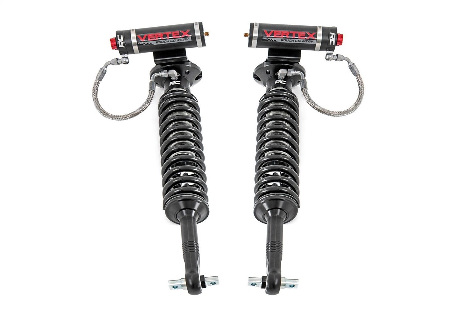689029 Adjustable Vertex Coilovers; 2.5 Front; 6 in. Lift; 28.38 in. Extended Length; 23.88 in. Collapsed;