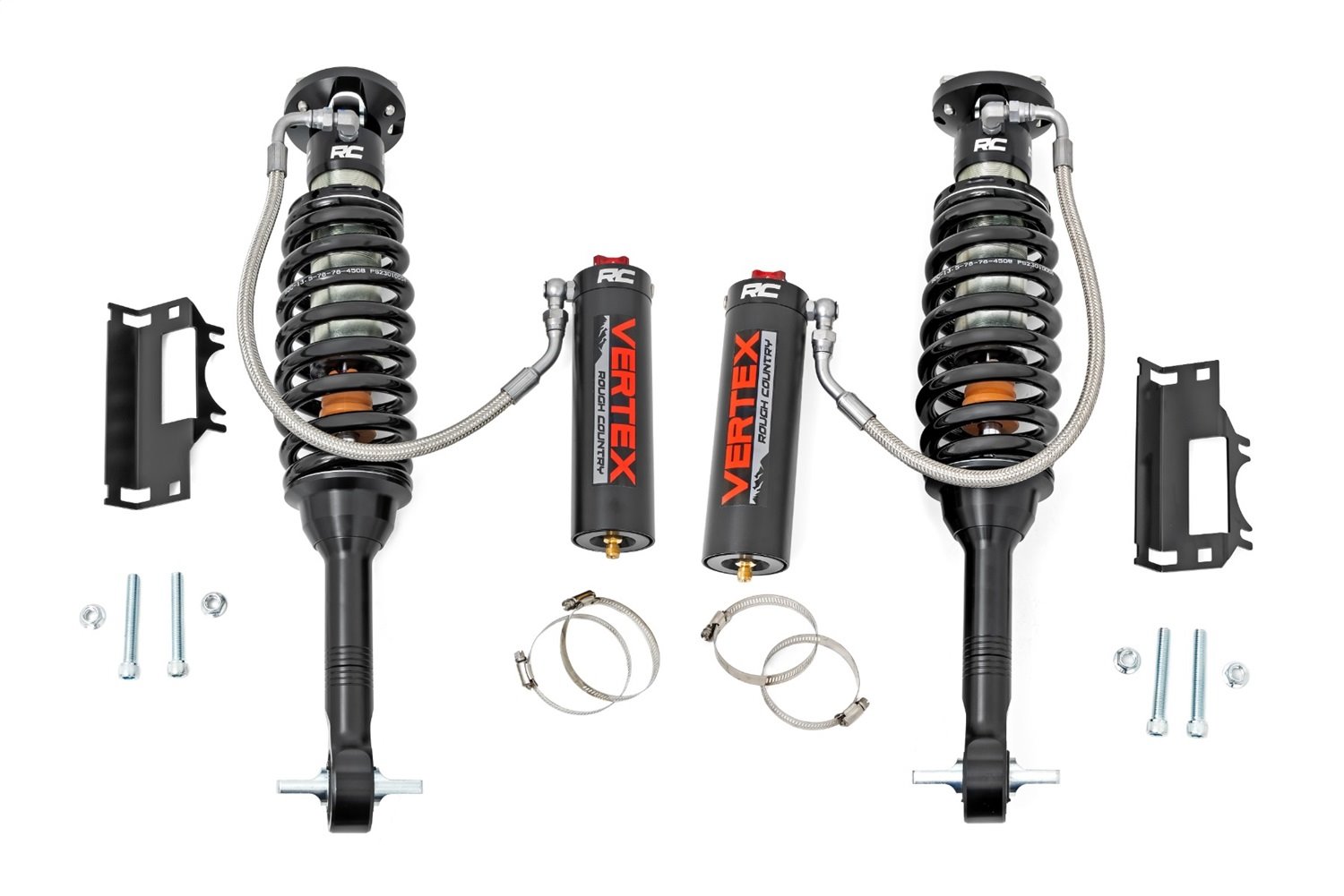 689045 Adjustable Vertex Coilovers; 2.5 Front; 5 in. Lift; 27.24 in. Extended Length; 21.34 in. Collapsed;