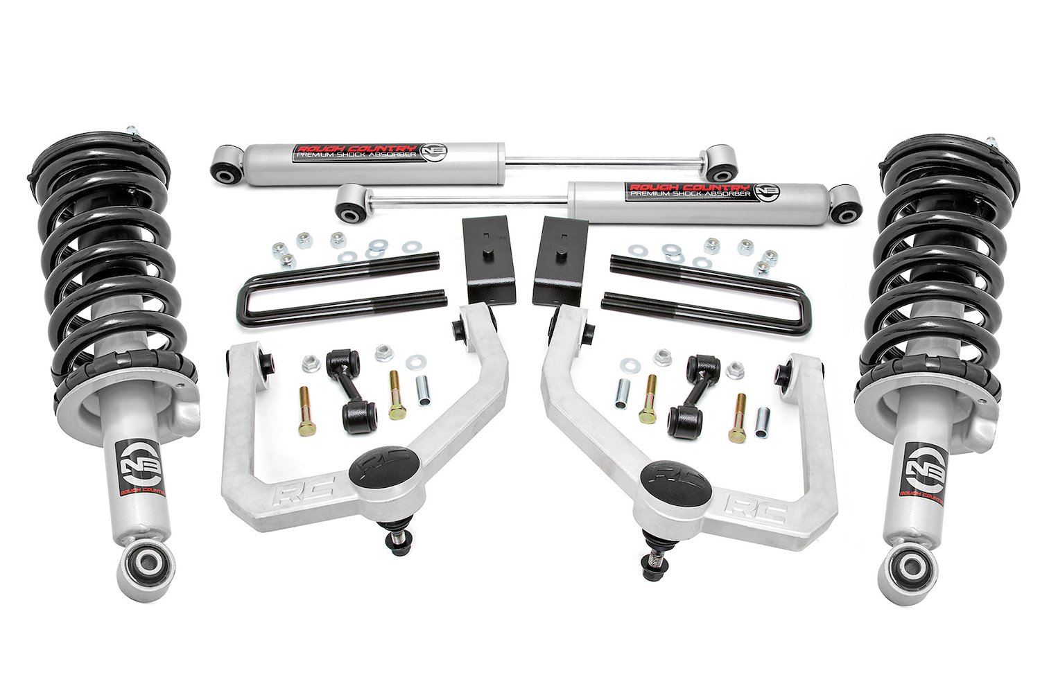 83431 3in Nissan Bolt-On Lift Kit Lifted Struts and N3 Shocks (17-20 Titan 4WD)