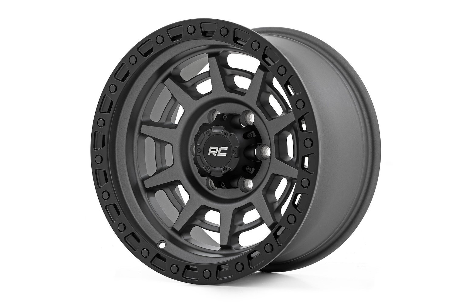 85170010A 85 Series Wheel, Simulated Beadlock, Gunmetal Gray/Black, 17x9, 8x6.5, +0mm