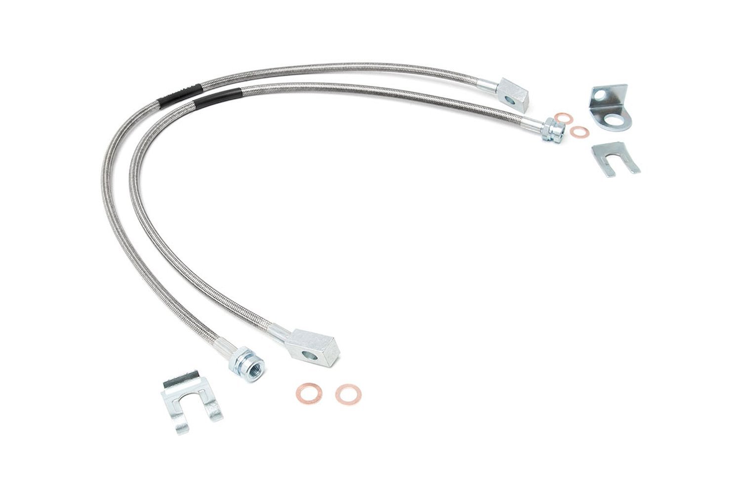 89702 Front Extended Stainless Steel Brake Lines for