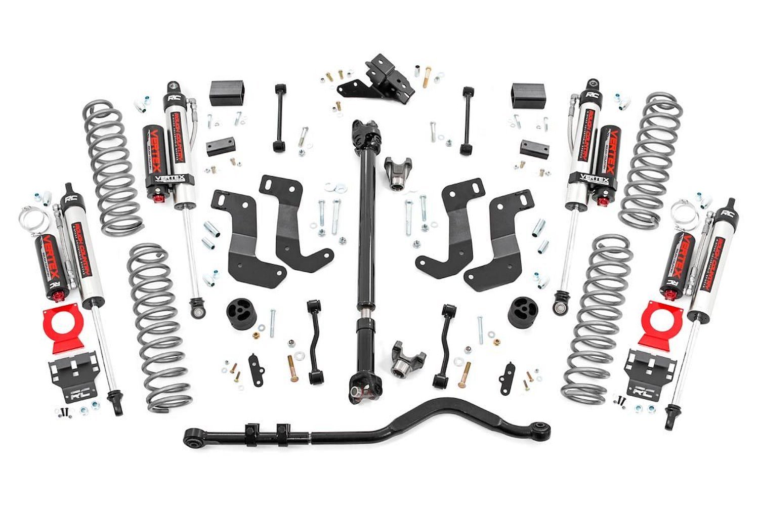 90550 3.5in Jeep Susp Lft Kt, Stg 2 Coils&Cntrl Arm Drp (18-20 Wrnglr JL Rubicon-2Dr)