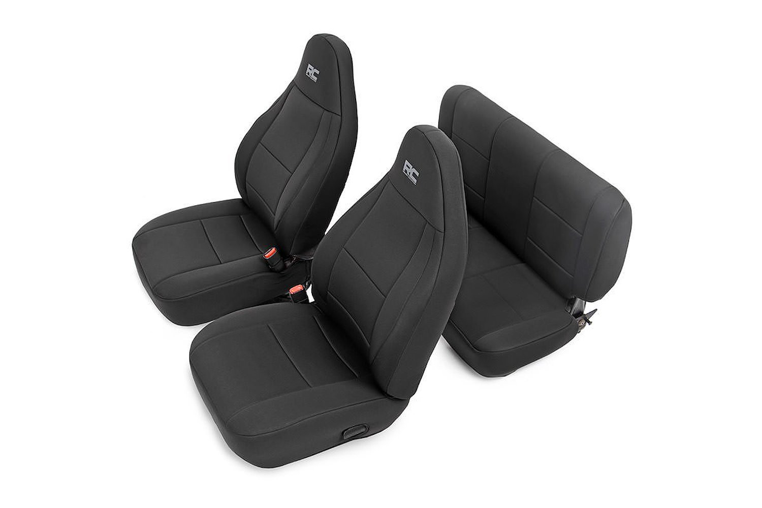 91001 Black Neoprene Seat Cover Set (Front and
