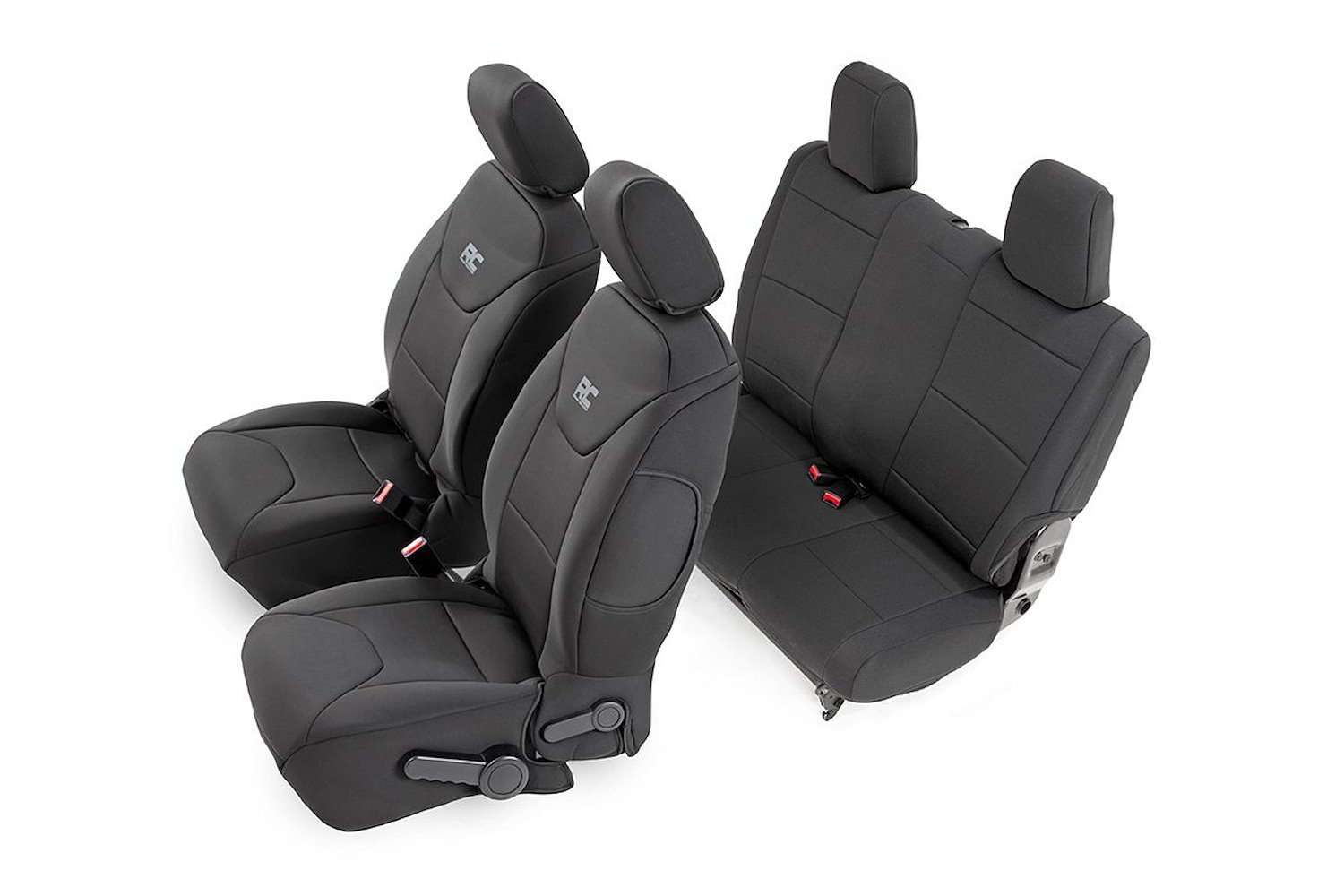 91006 Jeep Neoprene Seat Cover Set / Black (11-12 Wrangler JK / 2 Door)