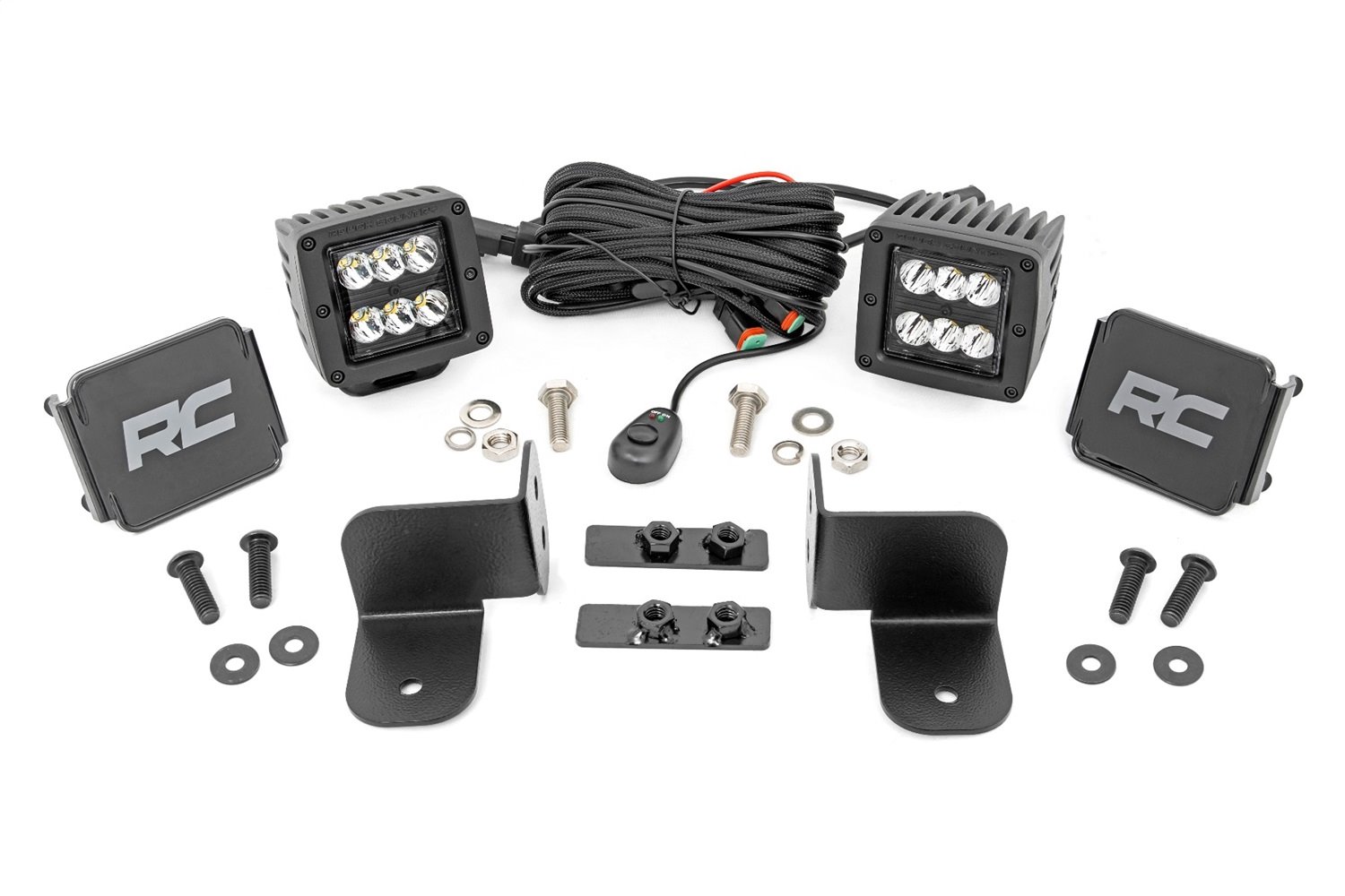 93082 Polaris Rear Facing 2-Inch Spot Black Series LED Kit (19-21 Ranger)