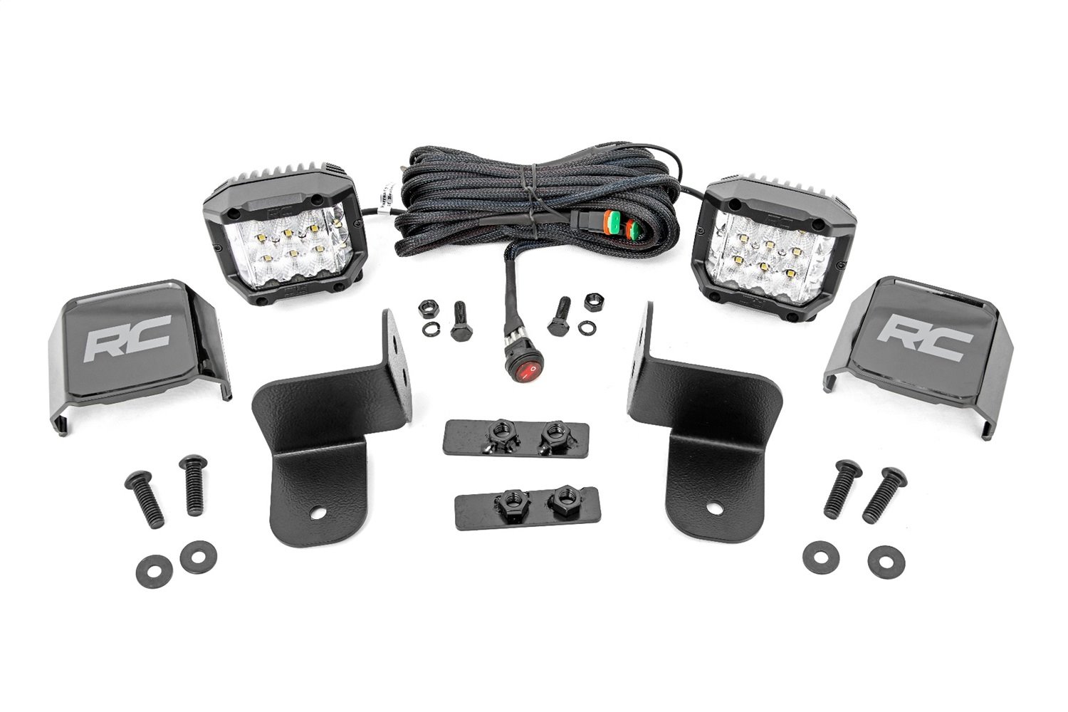 93084 Polaris Rear Facing 3-Inch Wide Angle LED Kit (19-21 Ranger)