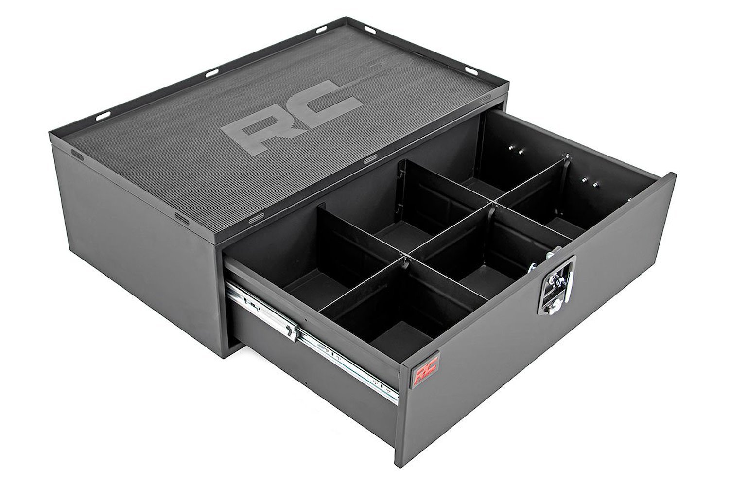 99030 Jeep Metal Storage Box w/Slide Out Lockable Drawer