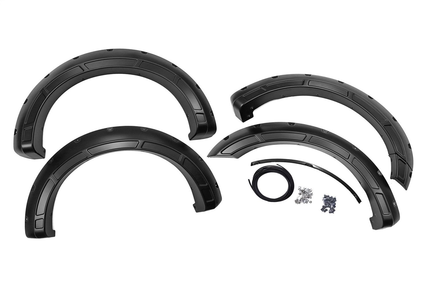 A-F20911-UM Defender Pocket Fender Flares , Black, Fits Select Ford F150 2WD/4WD