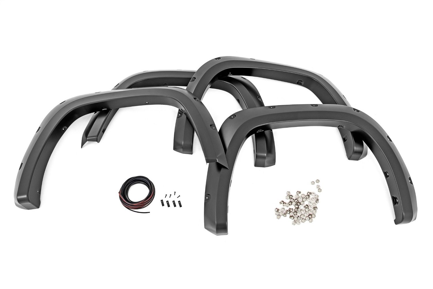 F-T11413-1G3 Pocket Fender Flares; Magnetic Grey; 2 in. Tire Coverage; 6 in. Flare Height;