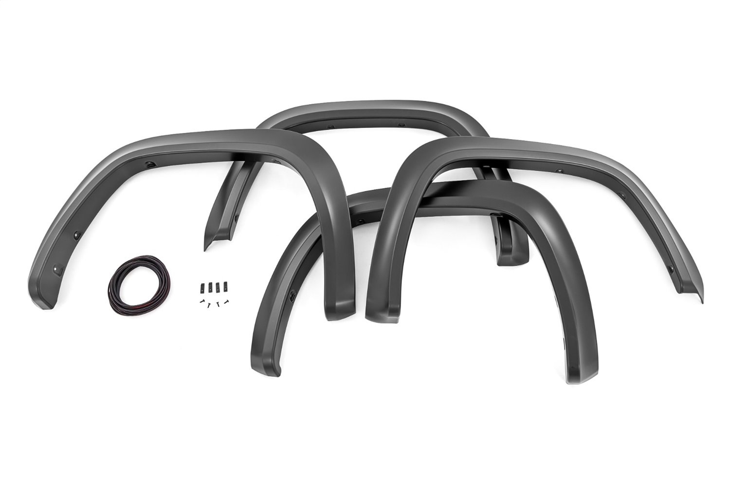 S-T42211 Fender Flares; Sport Style; Flat Black;