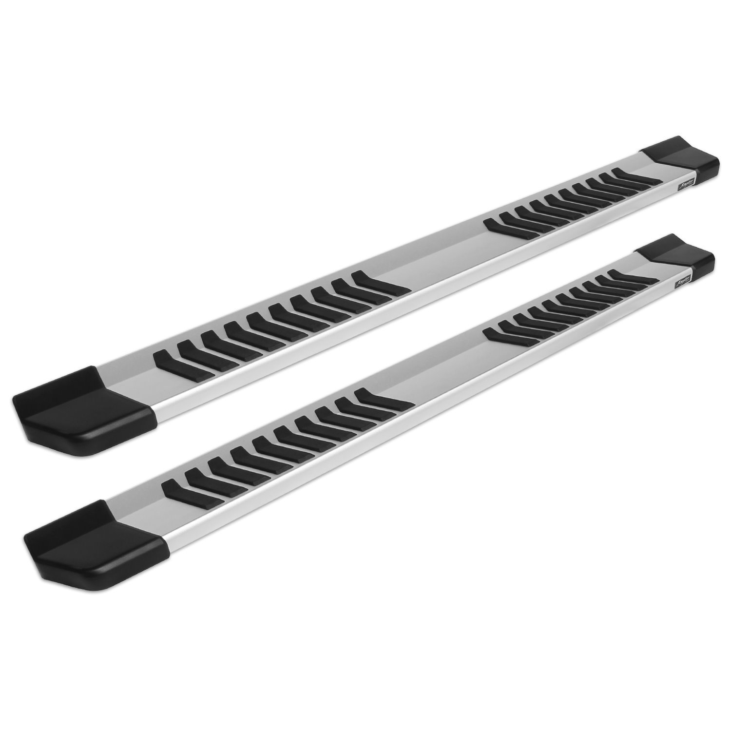 1701-0174 6 in OEM Style Slide Track Running Boards, Brushed Aluminum, 07-19 Chevy Silverado/GMC Sierra 1500/2500/3500