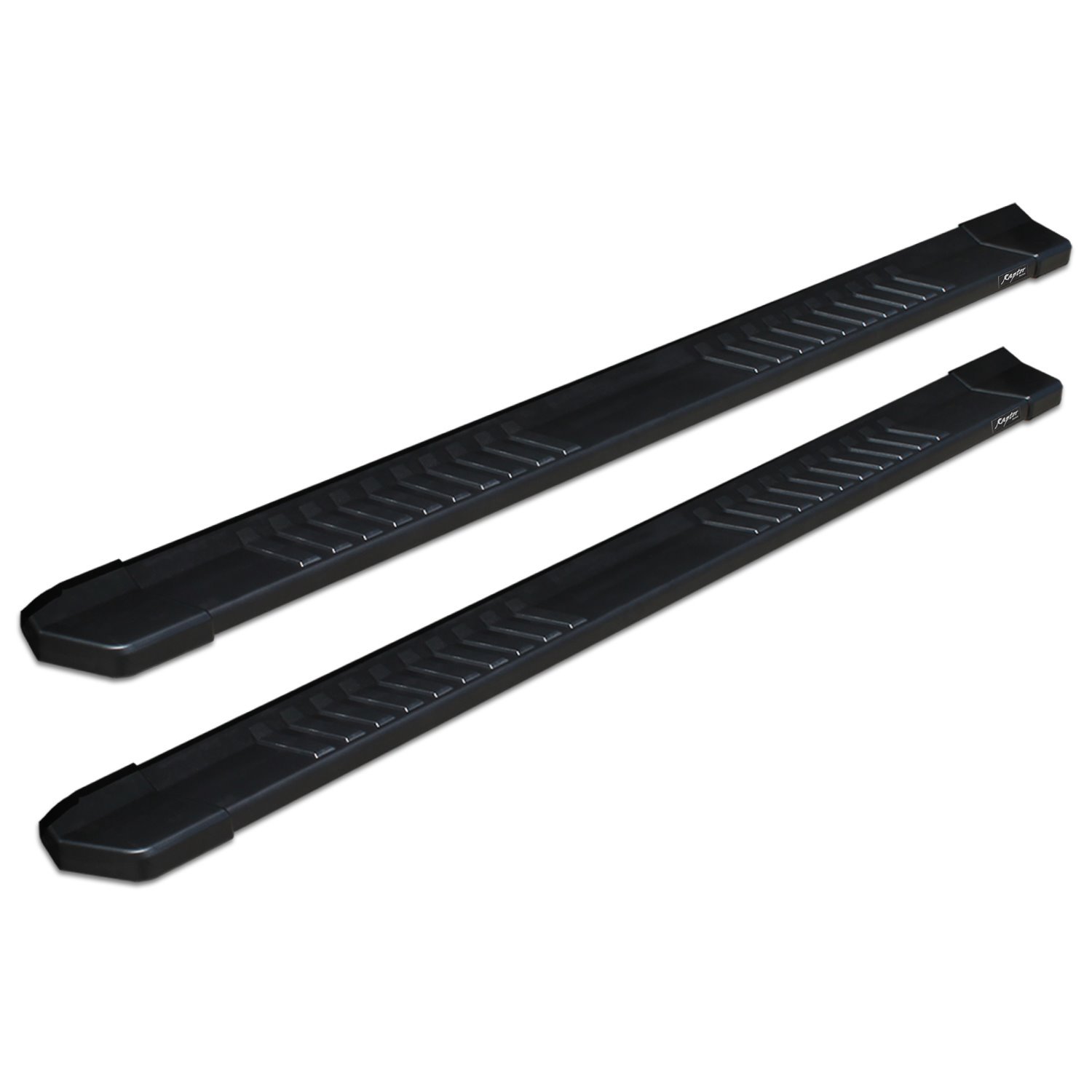 1704-0132BT Raptor Series 6 in OEM Style Slide Track Running Boards, Black Textured Aluminum, 07-21 Toyota Tundra Double Cab