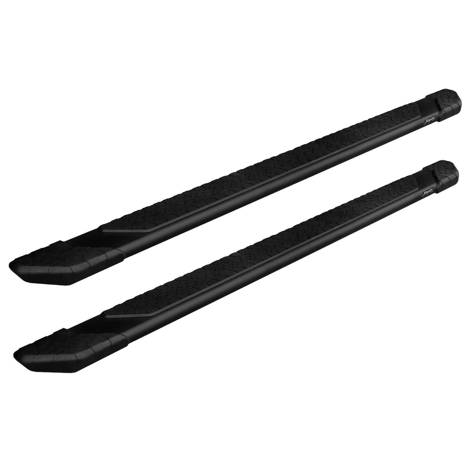 1903-0377BT Raptor Series 5 in Tread Step Slide Track Running Boards, Black Textured Aluminum, Fits Select Ford Ranger Crew Cab