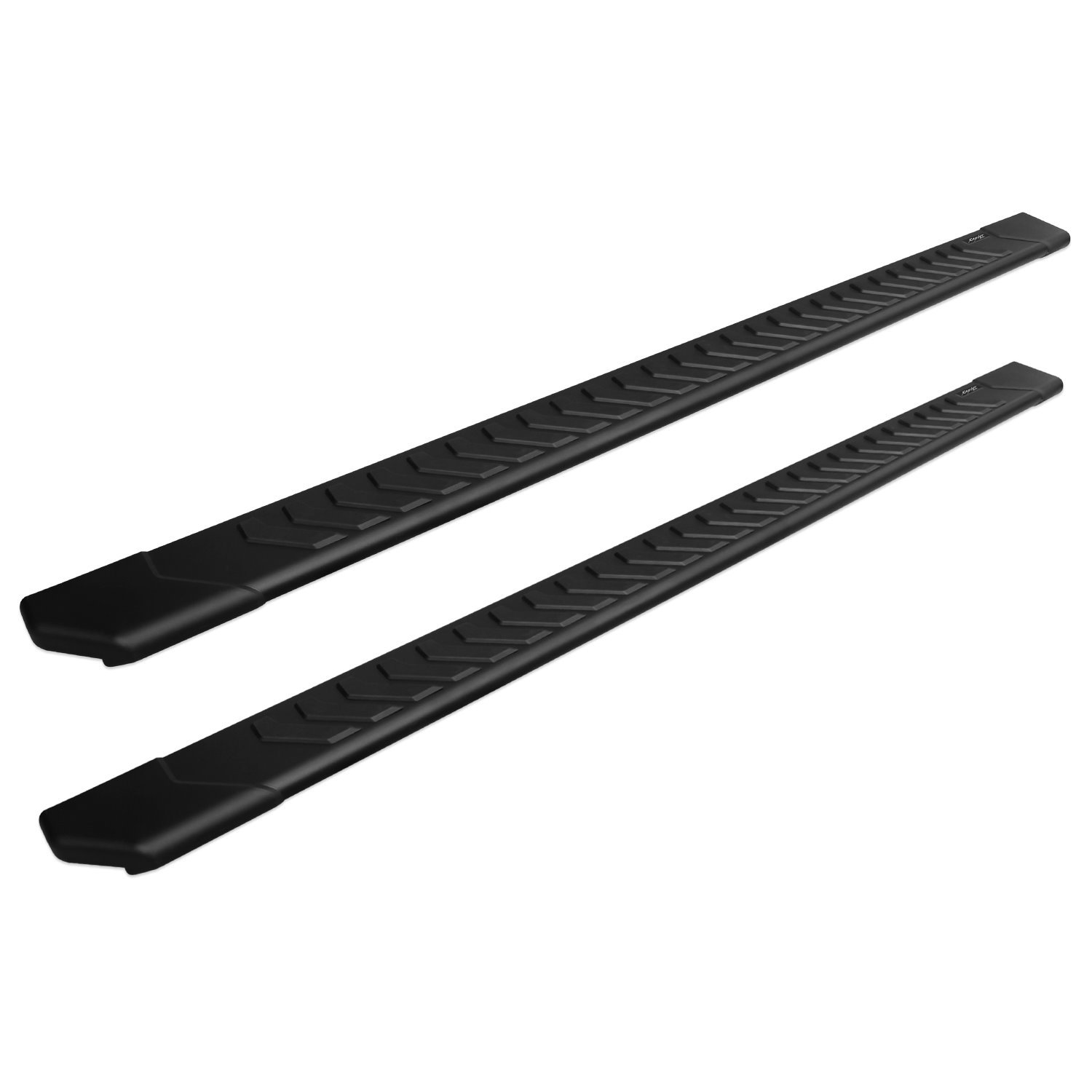 2204-0378BT 5 in OEM Style Full Tread Slide Track Running Boards, Black Aluminum, 05-23 Toyota Tacoma Double Cab