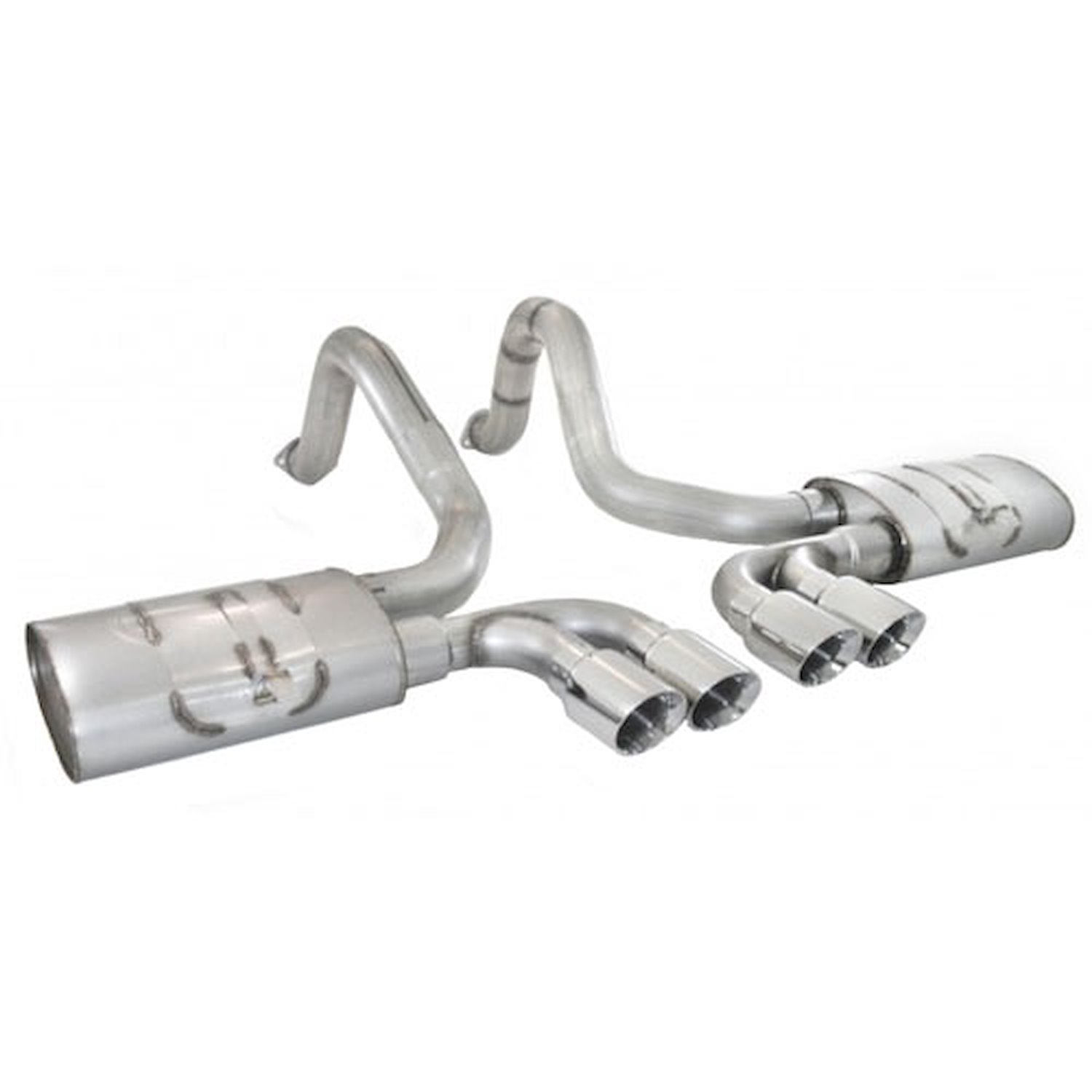 1997-2004 Chevy Corvette 3 Turbo Muffler Axle-Back. CNC mandrel bent 304 stainless steel. Axleback e