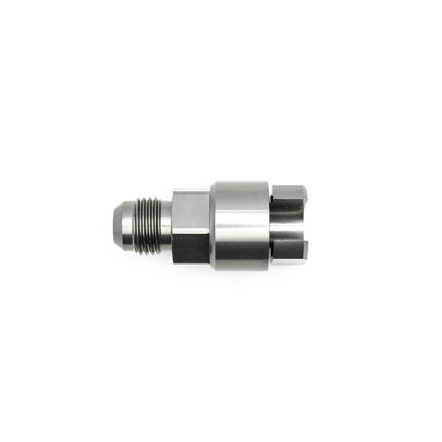 6020103 6AN Male Flare to 3/8 Inch Female EFI Quick Connect Adapter Anodized DW Titanium