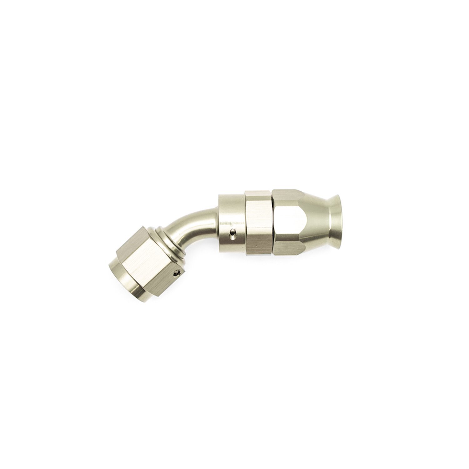 6020851 6AN Female Swivel 45-Degree Hose End PTFE (Incl 1 Olive Insert) Anodized DW Titanium